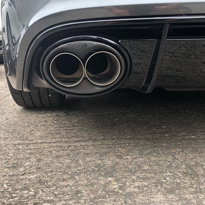 Audi RS4/RS5/RS6/RS7 AKRAPOVIC Style Carbon Fiber Exhaust Tips (B8.5/C7/C7.5) - Twenty Two Tuning Exhaust Tips