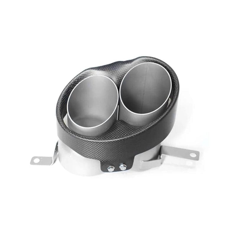 Audi RS4/RS5/RS6/RS7 AKRAPOVIC Style Carbon Fiber Exhaust Tips (B8.5/C7/C7.5) - Twenty Two Tuning Exhaust Tips