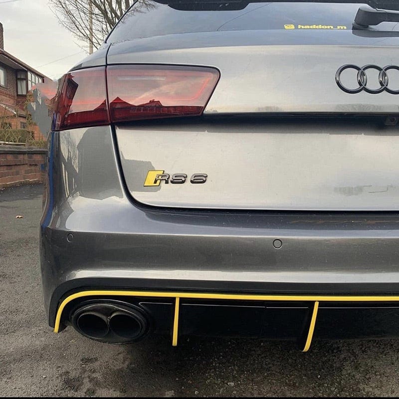 Audi RS4/RS5/RS6/RS7 AKRAPOVIC Style Carbon Fiber Exhaust Tips (B8.5/C7/C7.5) - Twenty Two Tuning Exhaust Tips