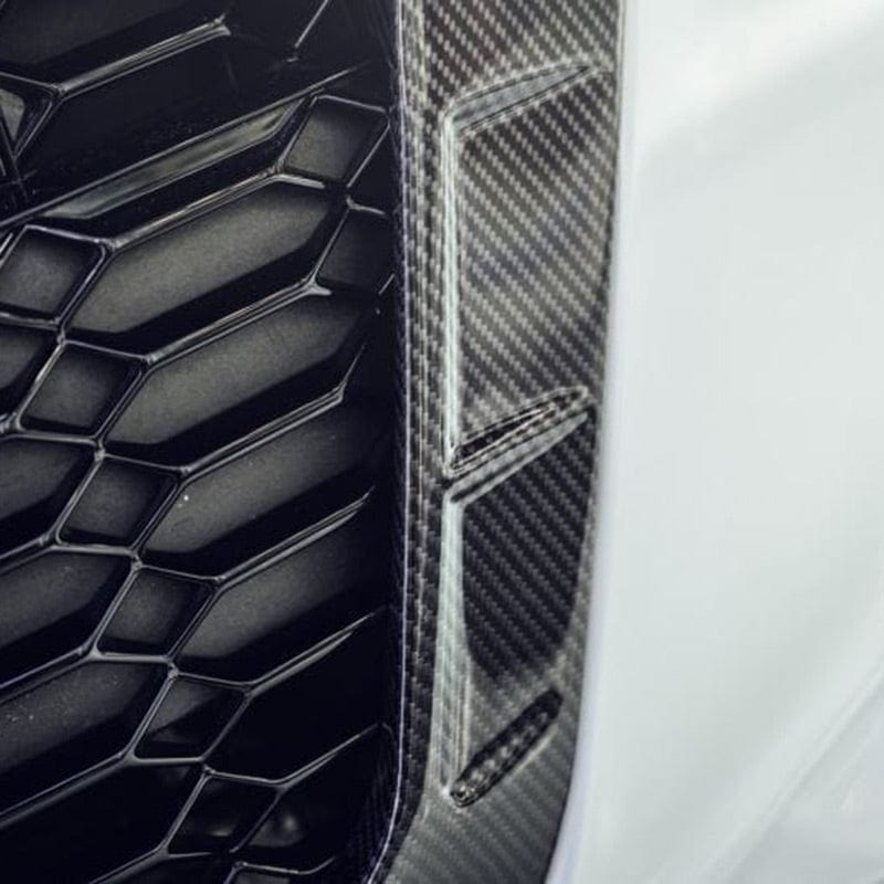 Audi RS6 Avant (C8) Future Design Carbon Fiber Front Grille Surround - Future Design Official Front Grille