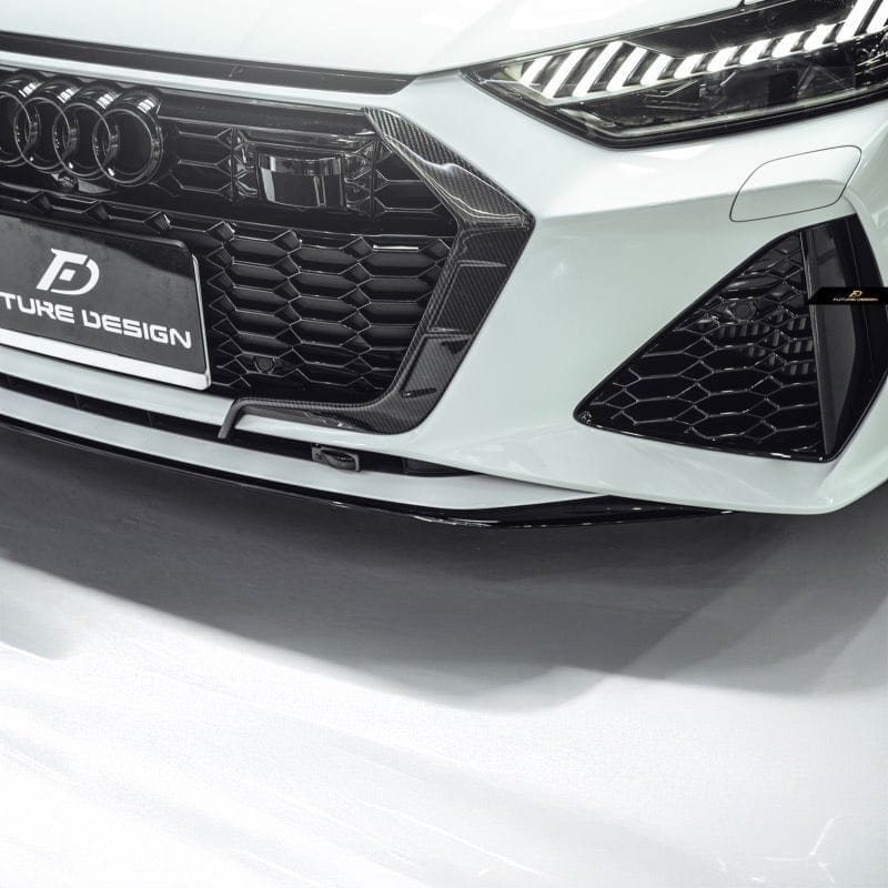 Audi RS6 Avant (C8) Future Design Carbon Fiber Front Grille Surround - Future Design Official Front Grille