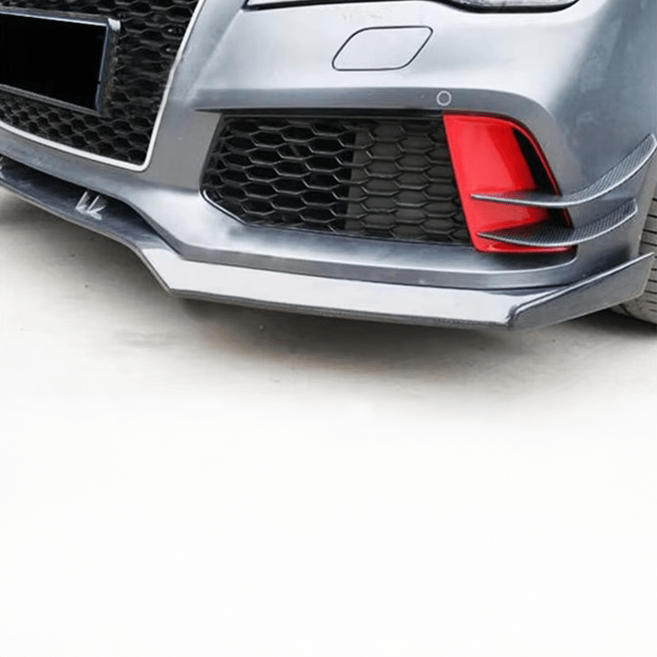 Audi RS6/RS7 (C7) ABT Style Carbon Fibre Front Bumper Canards - Twenty Two Tuning Front Canards/Bumper Inserts