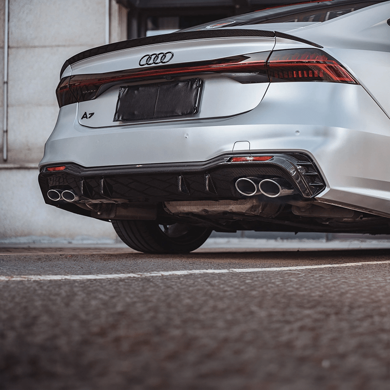 Audi RS7 (C8) BCTXE Style Carbon Fibre Rear Trunk Spoiler Ver.1 - Twenty Two Tuning Rear Spoiler