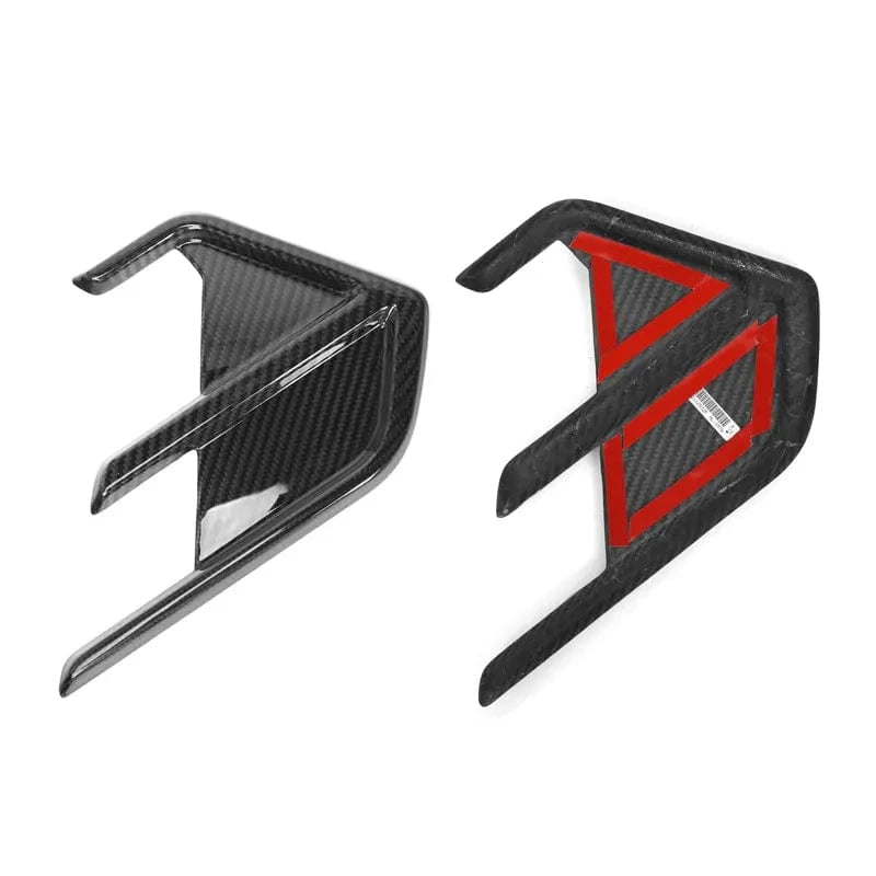 Audi RS7 (C8) OEM Style Carbon Fibre Rear Bumper Canards - Twenty Two Tuning Rear Canards