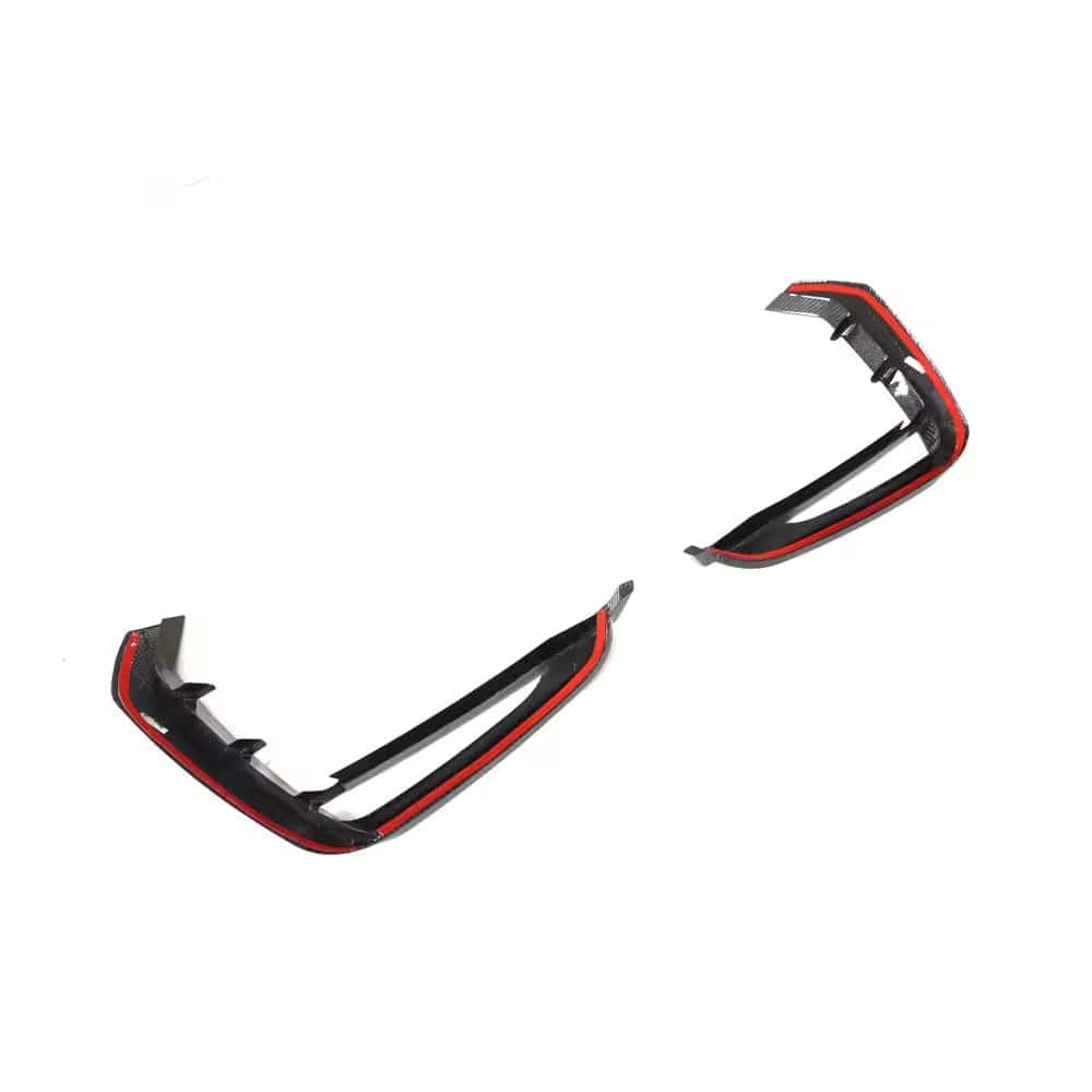 Audi RSQ8 (4M80) ABT Style Carbon Fibre Front Fog Light Surrounds - Twenty Two Tuning Front Canards/Bumper Inserts