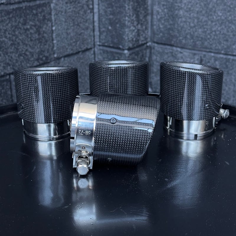 Audi S3 (8V) Akrapovic Style Carbon Fibre Exhaust Tips - Twenty Two Tuning Exhaust Tips