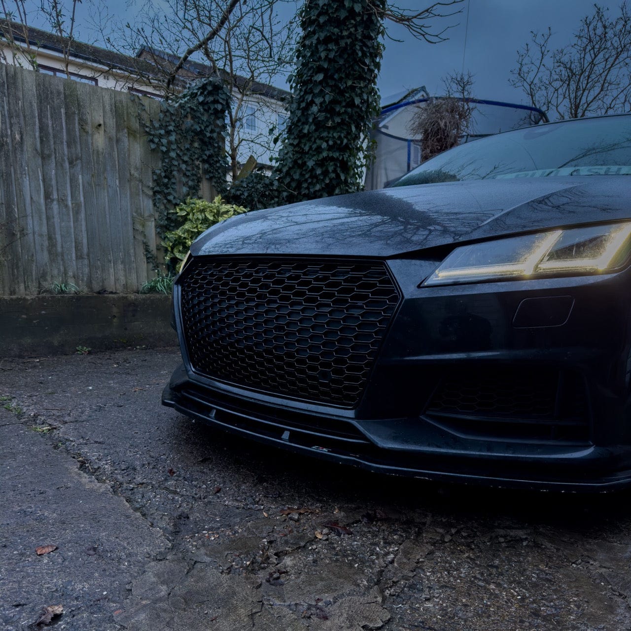 Audi TT/TTS (MK3/8S) RS Style Gloss Black Honeycomb Front Grille - Twenty Two Tuning Front Grille