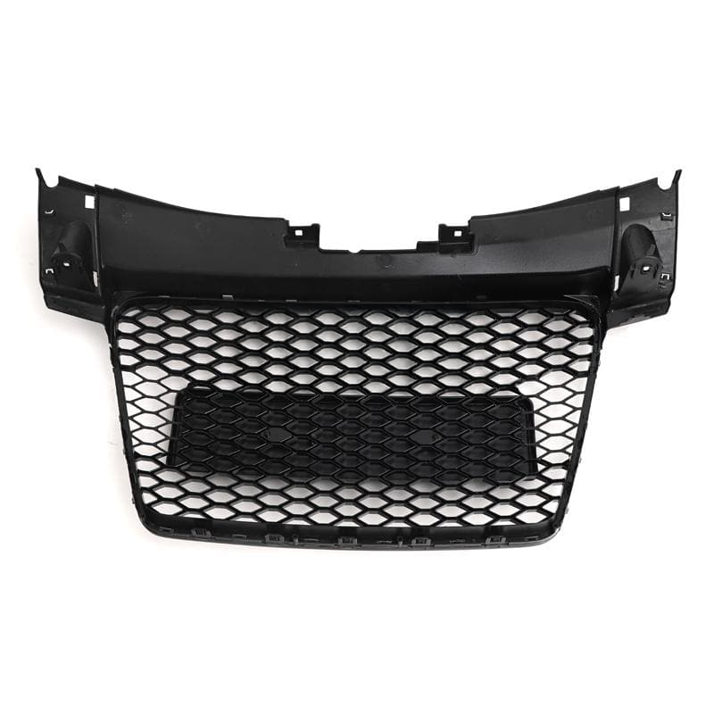 V2 Honeycomb Gloss Black Front Grille Compatible With Audi TT/TTS/TTRS (MK2/8J)