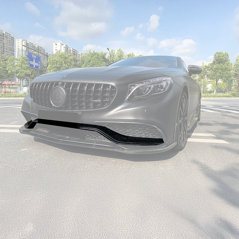 OEM+ Carbon Fiber Front Bumper Lower Trim Compatible With Mercedes S63 (C217/A217)