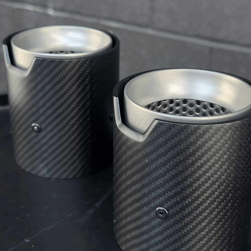 BMW 1 Series (F20/F21) M135I/M140I M Performance Style Carbon Fibre Exhaust Tips - Twenty Two Tuning Exhaust Tips