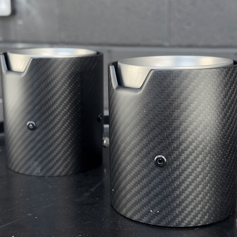 BMW 1 Series (F20/F21) M135I/M140I M Performance Style Carbon Fibre Exhaust Tips - Twenty Two Tuning Exhaust Tips