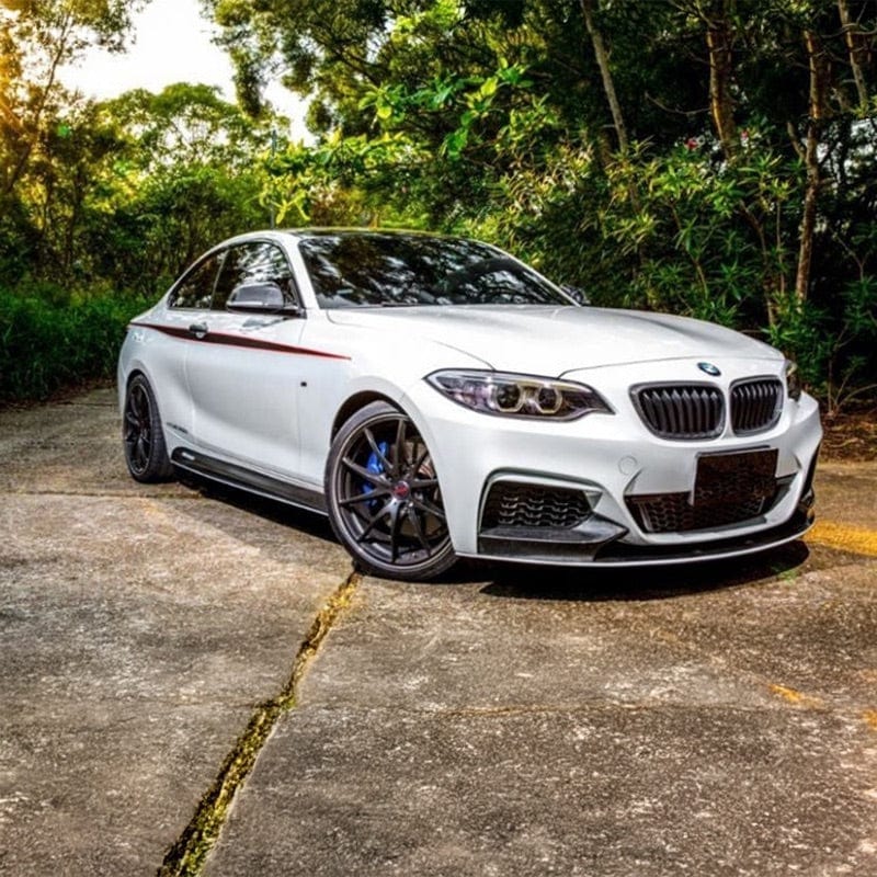 BMW 2 Series (F22/F23) M Performance Style Carbon Fibre Front Lip - Twenty Two Tuning Front Lip