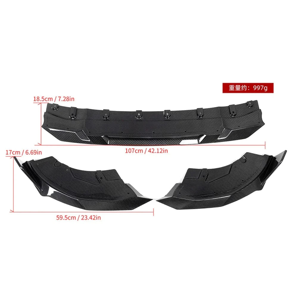 BMW 2 Series (G42) SOOQOO Carbon Fiber Front Lip Spoiler - SOOQOO Official Front Lip