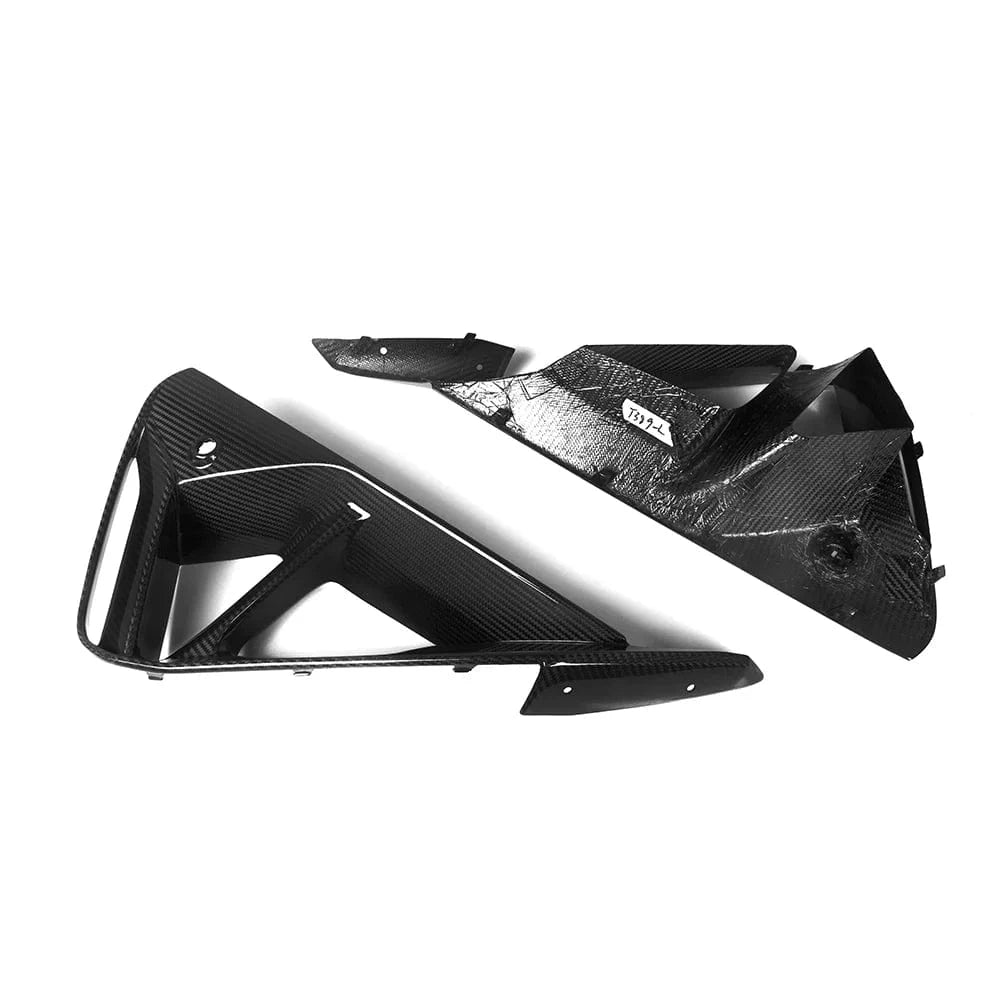BMW 2 Series (G42) SOOQOO Carbon Fiber Front Vent Trims - SOOQOO Official Front Canards/Bumper Inserts
