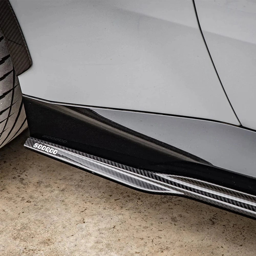 BMW 2 Series (G42) SOOQOO Carbon Fiber Side Skirts - SOOQOO Official Side Skirts
