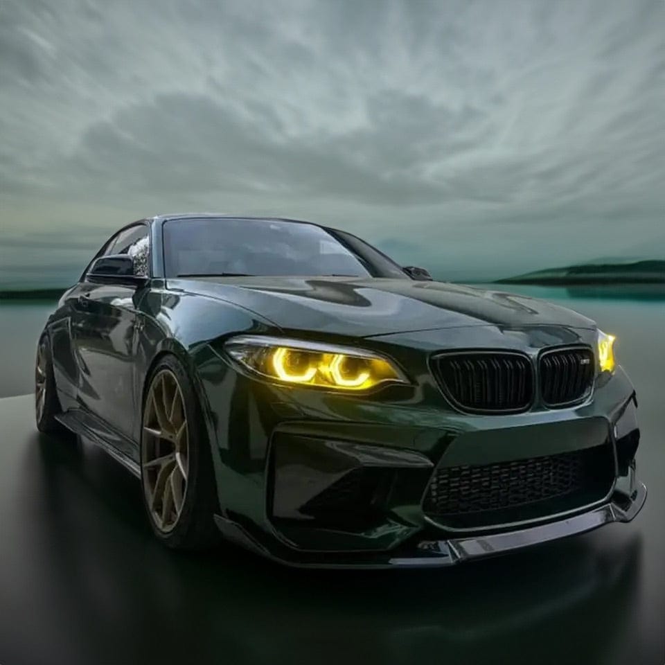 BMW 2 Series LCI (F22/F23) CSL Yellow DRL Headlight Module Replacements (LED Headlight) - EXL Design DRLs