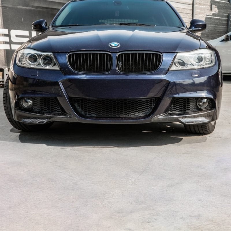 BMW 3 Series (E90/E91) M Performance Style Carbon Fibre Front Splitters - Twenty Two Tuning Front Lip