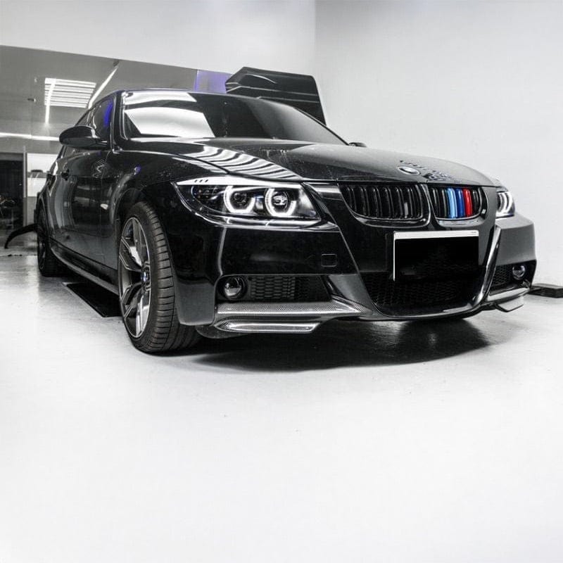 BMW 3 Series (E90/E91) M Performance Style Carbon Fibre Front Splitters - Twenty Two Tuning Front Lip