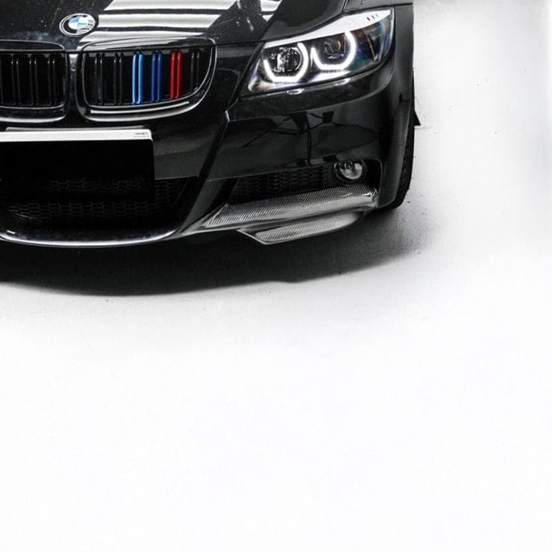 BMW 3 Series (E90/E91) M Performance Style Carbon Fibre Front Splitters - Twenty Two Tuning Front Lip