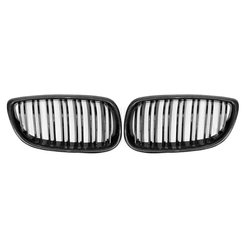 BMW 3 Series (E92/E93) LCI M Style Carbon Fibre Replacement Front Grilles - Twenty Two Tuning Front Grille