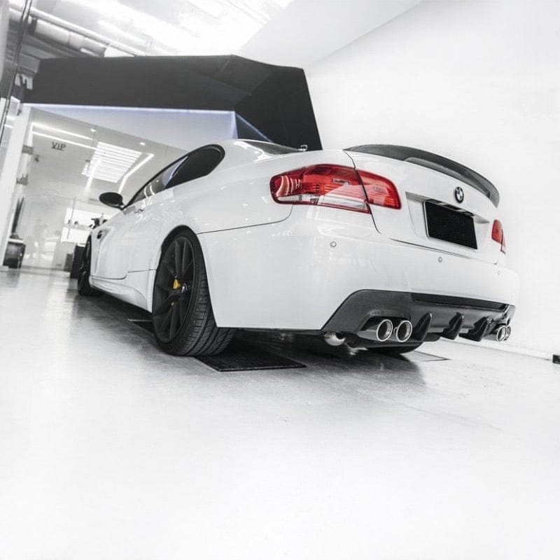 BMW 3 Series (E92/E93) M Style Quad Conversion Carbon Fiber Rear Diffuser - Twenty Two Tuning Rear Diffuser