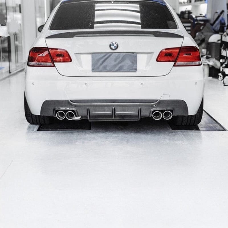 BMW 3 Series (E92/E93) M Style Quad Conversion Carbon Fiber Rear Diffuser - Twenty Two Tuning Rear Diffuser