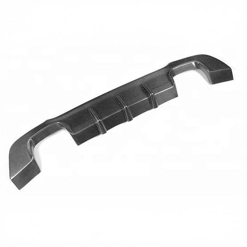 BMW 3 Series (E92/E93) M Style Quad Conversion Carbon Fiber Rear Diffuser - Twenty Two Tuning Rear Diffuser