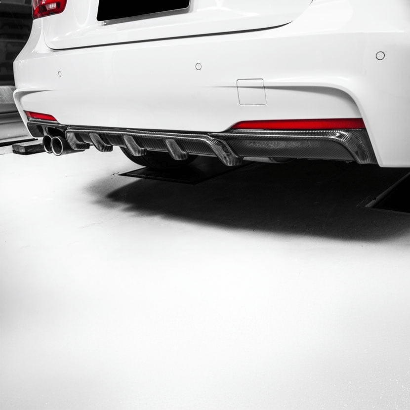 BMW 3 Series (F30/F31) M Performance Style Carbon Fibre Rear Diffuser - Twenty Two Tuning Rear Diffuser
