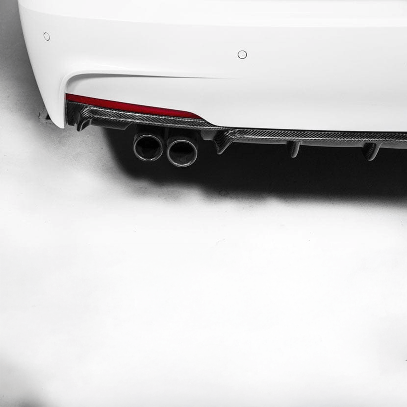BMW 3 Series (F30/F31) M Performance Style Carbon Fibre Rear Diffuser - Twenty Two Tuning Rear Diffuser