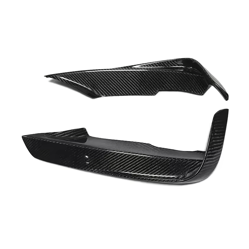 BMW 3 Series (F30/F31) MAD Style Carbon Fibre Front Bumper Surrounds - Twenty Two Tuning Front Canards/Bumper Inserts