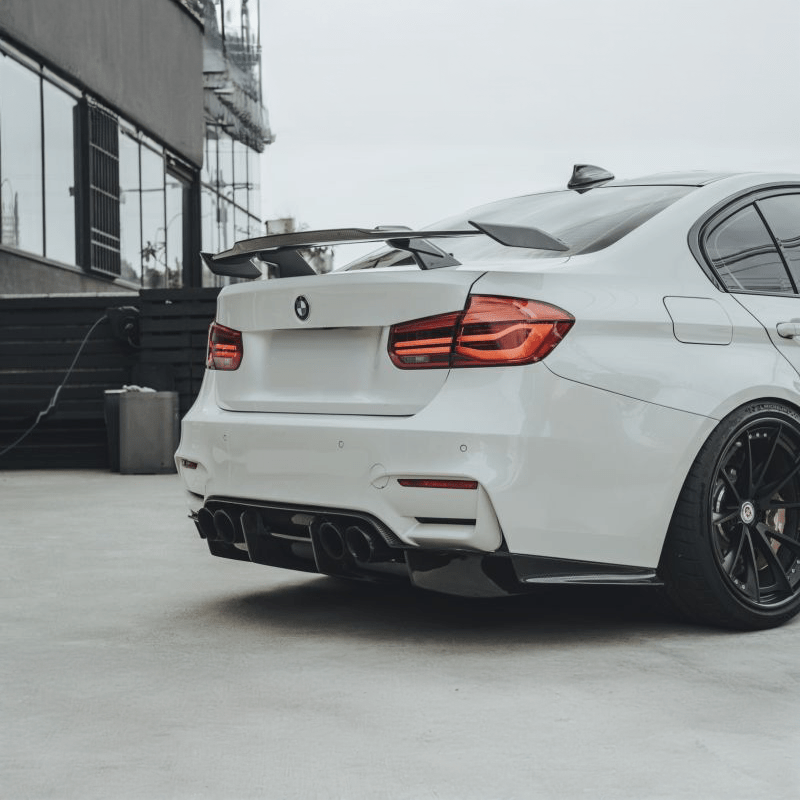 BMW 3 Series (F30) M Performance Style Carbon Fibre Rear Wing Spoiler - Twenty Two Tuning Rear Spoiler