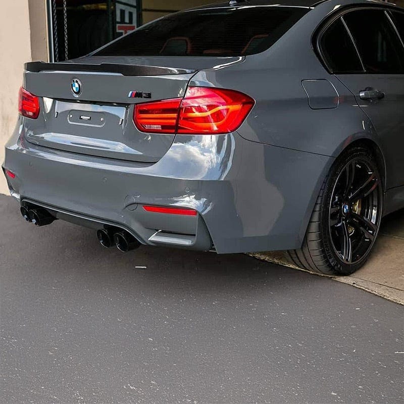BMW 3 Series (F30) M4 Style Carbon Fiber Rear Spoiler - Twenty Two Tuning Rear Spoiler