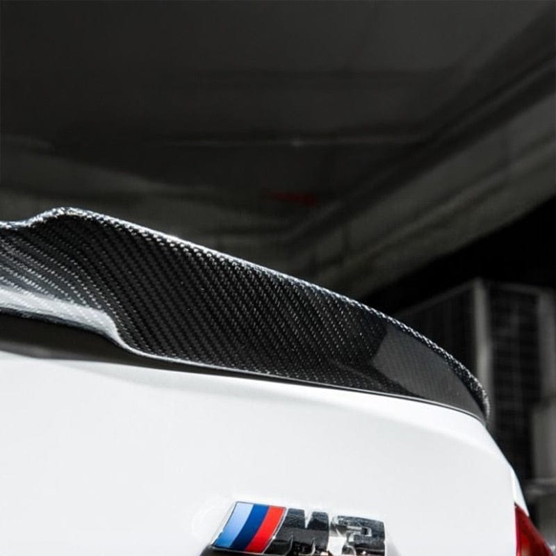 BMW 3 Series (F30) M4 Style Carbon Fiber Rear Spoiler - Twenty Two Tuning Rear Spoiler