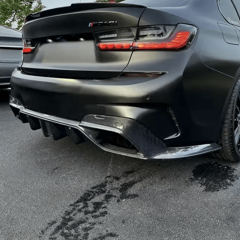 BMW 3 Series (G20/G21) CMST Style Carbon Fibre Rear Diffuser - Twenty Two Tuning Rear Diffuser