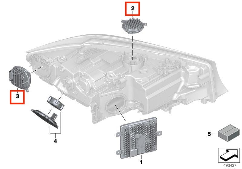 BMW 3 Series (G20/G21) CSL Yellow DRL Headlight Module Replacements - EXL Design DRLs