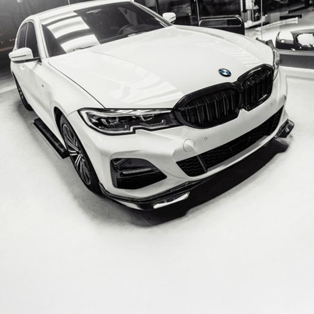 BMW 3 Series (G20/G21) M Performance Style Carbon Fibre Front Lip Spoiler - Twenty Two Tuning Front Lip