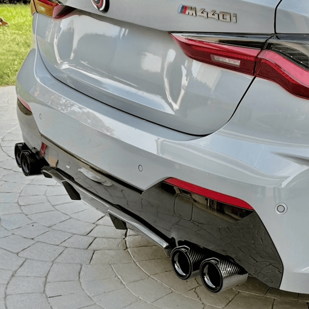 BMW 3 Series (G20/G21) M340I/M340D M Performance Style Carbon Fibre Exhaust Tips - Twenty Two Tuning Exhaust Tips