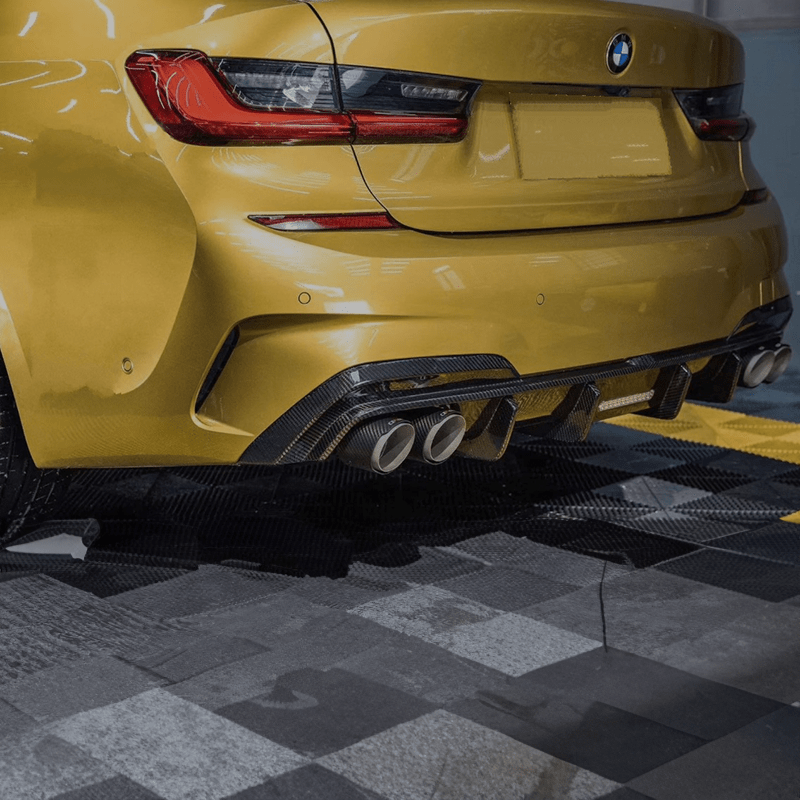 BMW 3 Series (G20/G21) TK Style Carbon Fibre Rear Diffuser - Twenty Two Tuning Rear Diffuser