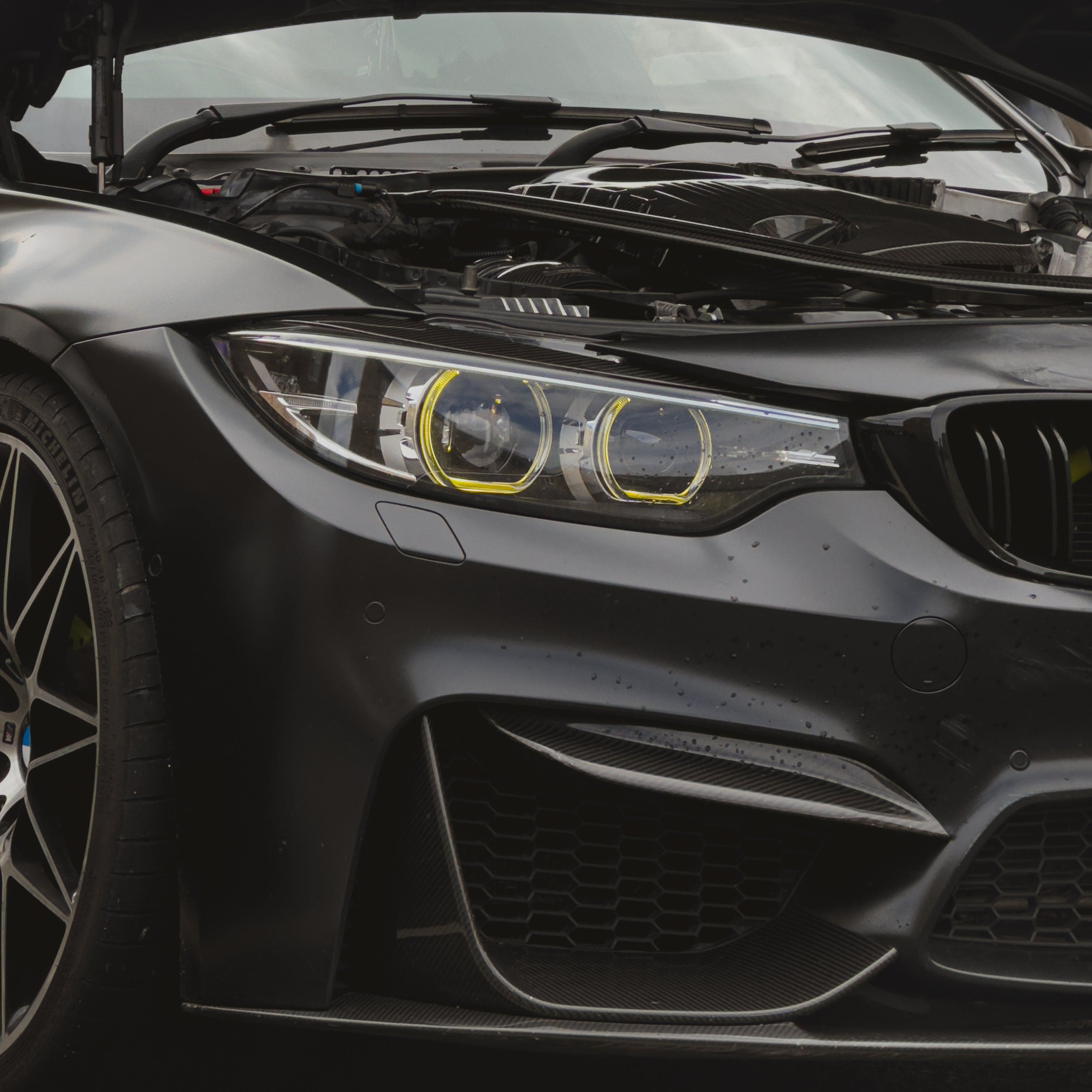 BMW 4 Series (F32/F33/F36) CSL Yellow DRL Headlight Module Replacements (LED Headlight) - EXL Design DRLs