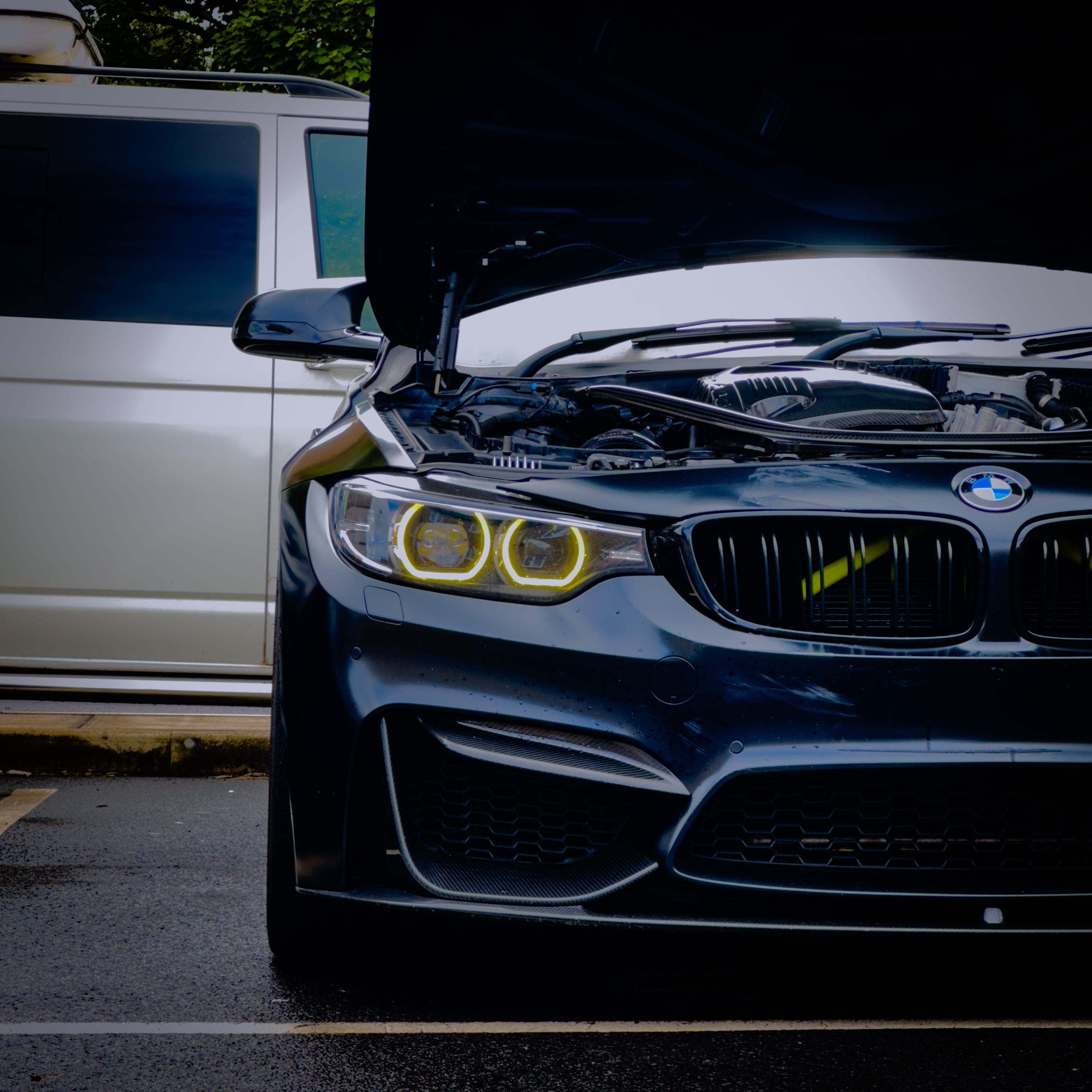 BMW 4 Series (F32/F33/F36) CSL Yellow DRL Headlight Module Replacements (LED Headlight) - EXL Design DRLs