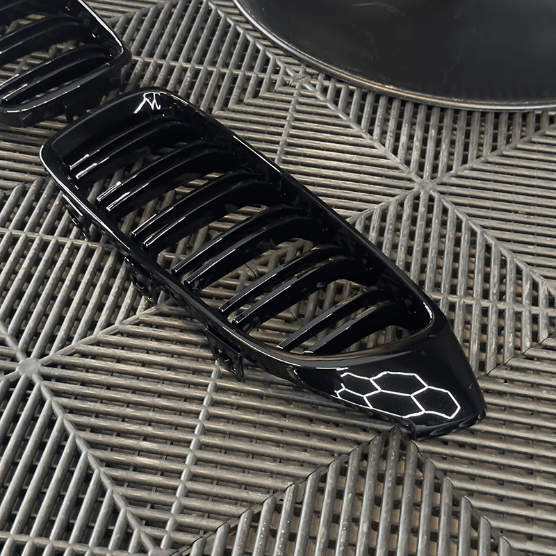 BMW 4 Series (F32/F33/F36) M Style Gloss Black Front Grille - Twenty Two Tuning Front Grille