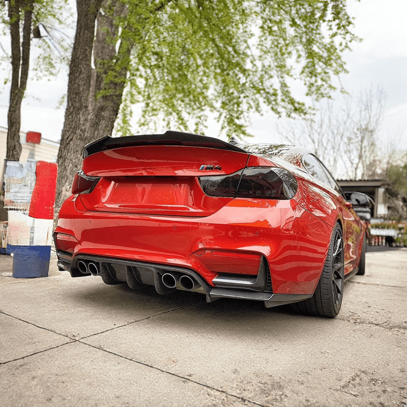 BMW 4シリーズ F32 F33 F36 2013-2020用カーボンファイバーリアスポイラー