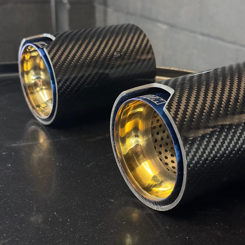 BMW 4 Series (G22/G23/G26) M Performance Style Carbon Fibre Exhaust Tips - Twenty Two Tuning Exhaust Tips