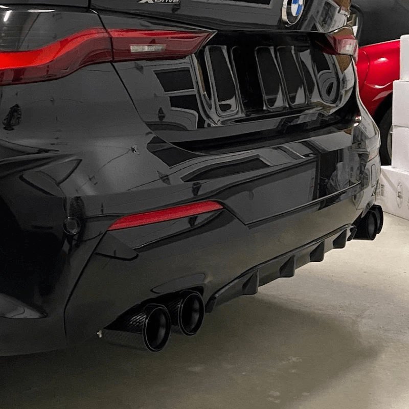 BMW 4 Series (G22/G23/G26) M440I/M440D M Performance Style Carbon Fibre Exhaust Tips - Twenty Two Tuning Exhaust Tips