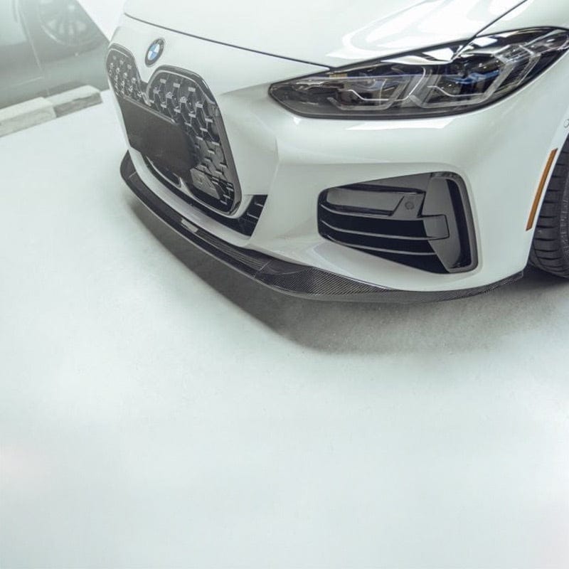 BMW 4 Series (G22/G23) M Performance Style Carbon Fibre Front Lip Spoiler - Twenty Two Tuning Front Lip