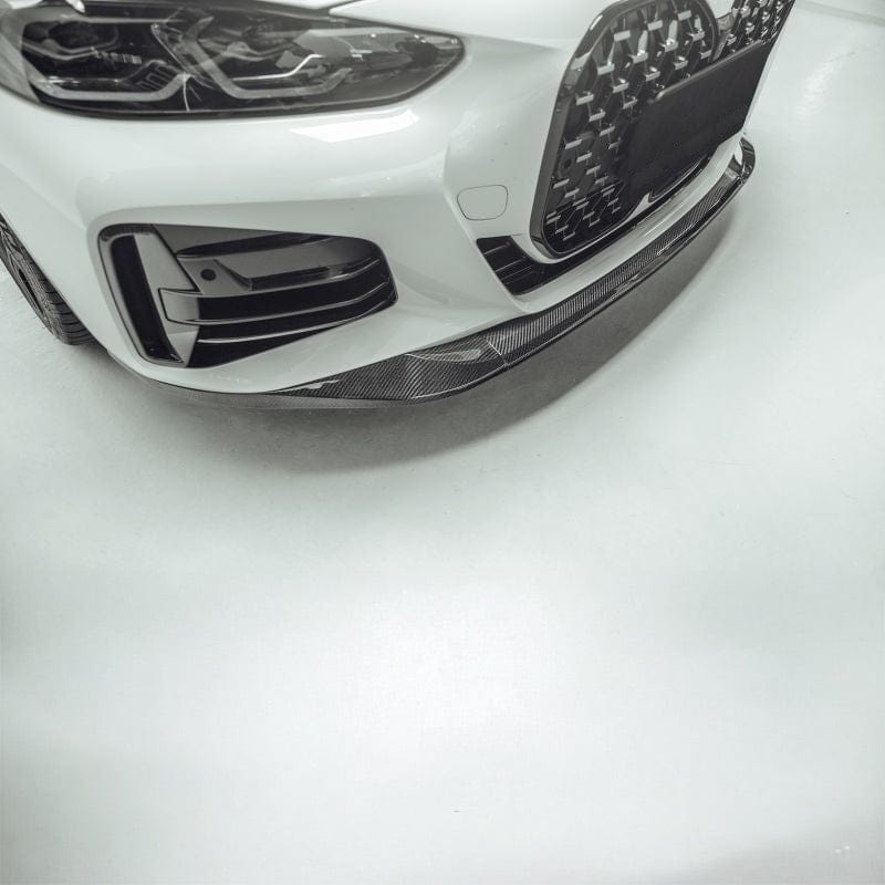 BMW 4 Series (G22/G23) M Performance Style Carbon Fibre Front Lip Spoiler - Twenty Two Tuning Front Lip