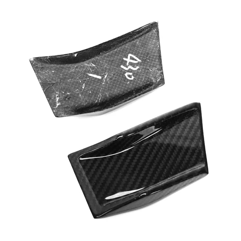 BMW 4 Series (G22/G23) M Performance Style Carbon Fibre Front Vent Trims - Twenty Two Tuning Front Canards/Bumper Inserts