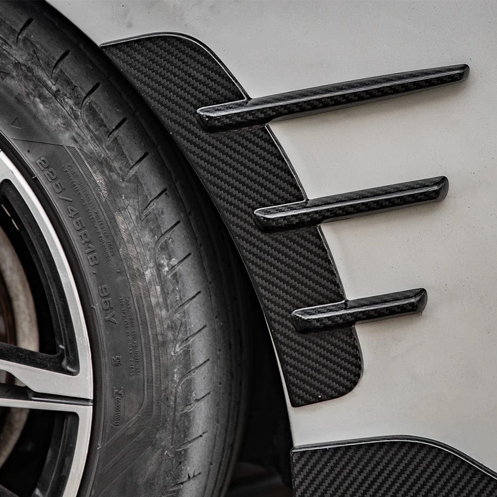 BMW 4 Series (G22/G23) SOOQOO Carbon Fibre Front Fender Trims - SOOQOO Fender Trims