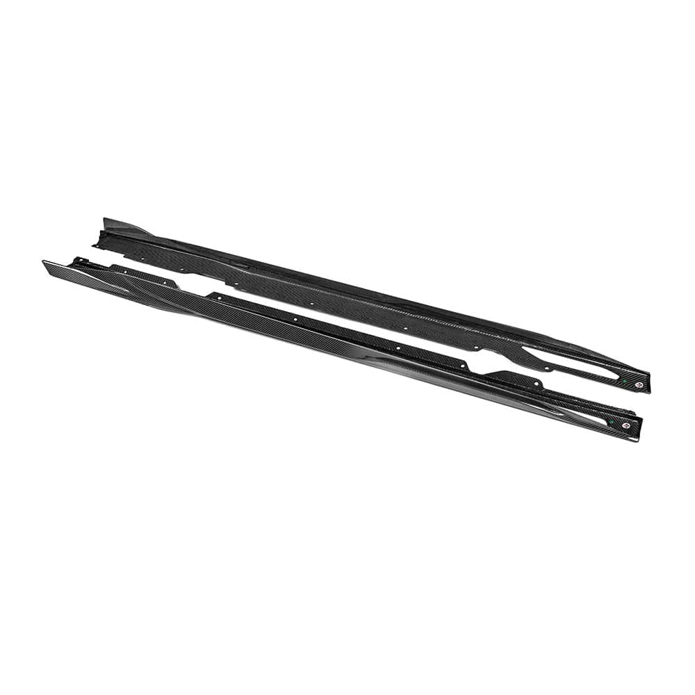 BMW 4 Series (G26) SOOQOO Carbon Fibre Side Skirt Extensions - SOOQOO Side Skirts