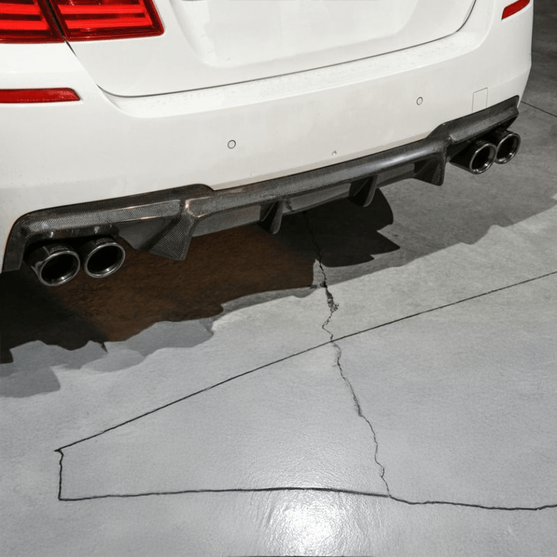 BMW 5 Series (F10/F11) M-Tech Style Carbon Fiber Rear Diffuser (Quad Exhaust) - Twenty Two Tuning Rear Diffuser